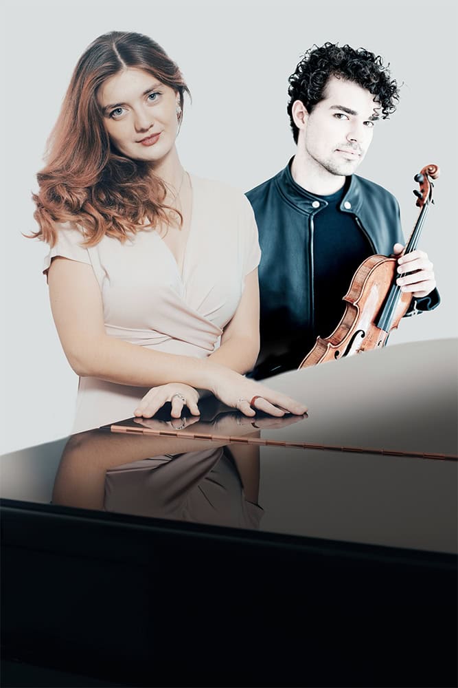 Das Duo Marie Hauzel und Simon Luethy spielt im Februar 2026 bei Elysium Concerts in München im Schloss Nymphenburg